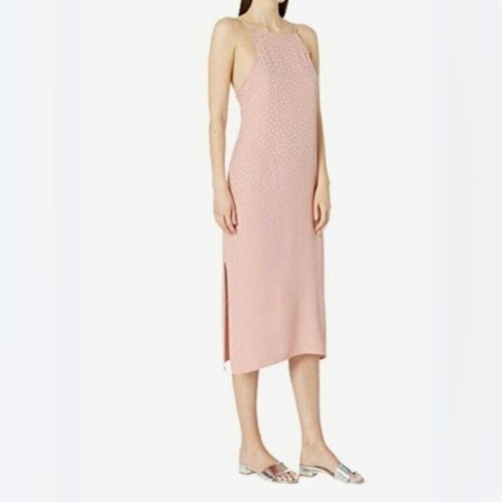 ONIA Melanie Tahiti Pink Floating Triangle Midi Dress Women's Size S-NWT